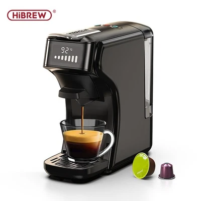 HiBREW 6in1 Coffee Machine, Hot/Cold,for Dolce Gusto & Nespresso Capsules/Powder