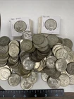127 40% SILVER KENNEDY HALF DOLLARS-MIXED LOT OF 127 COINS 1965-1970