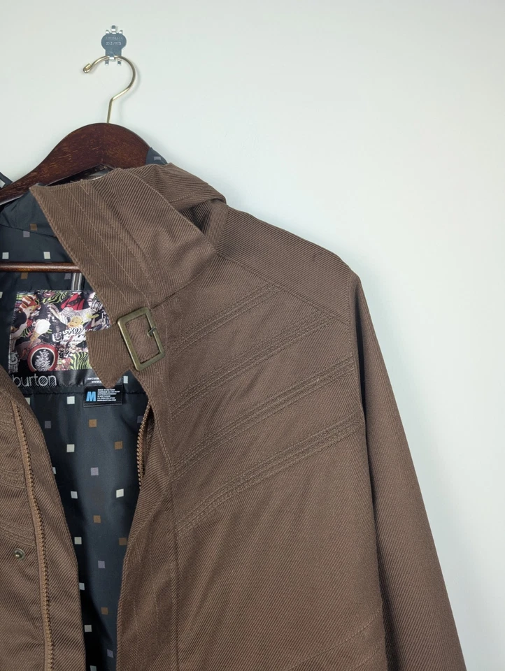 Burton Command Jacket Women's Medium Snowboard Hooded Brown Dryride Winter Coat - Image 3 of 4