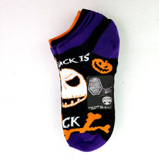 The Nightmare Before Christmas Womens 5-10 Halloween Graphic Ankle Socks 6 Pack