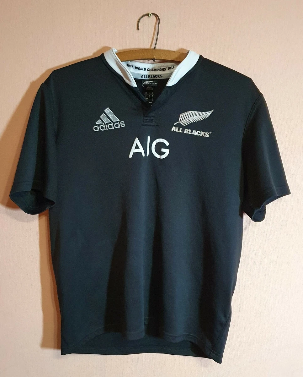 2013-2014 Adidas ALL New Zealand Rugby Jersey Shirt - Size M | eBay