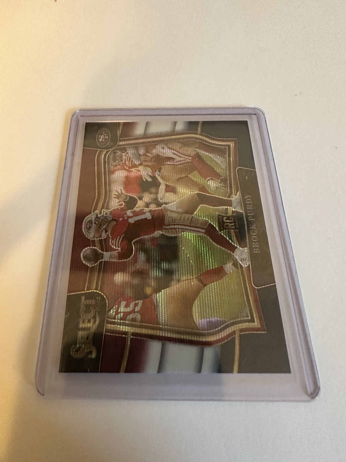 Select Football 2022 Brock Purdy Rookie Field Level RWB Tri-Color /75 493 RC