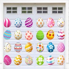 24 Pcs Happy Easter Garage Door Decoration Garage Door Magnets