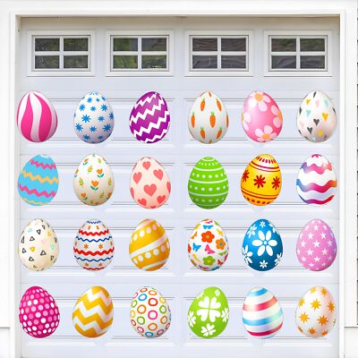 24 Pcs Happy Easter Garage Door Decoration Garage Door Magnets