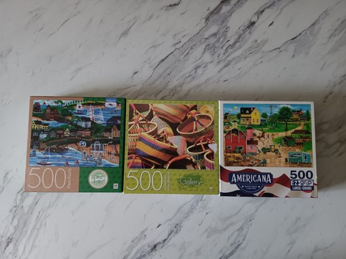 LOT of '3' - "JIGSAW PUZZLES" - *ALL COMPLETE* - ( 500 Pcs. each )