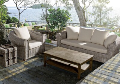 Giardino Divanetto In Vimini Usato Divano Poltrona Vimini Rattan