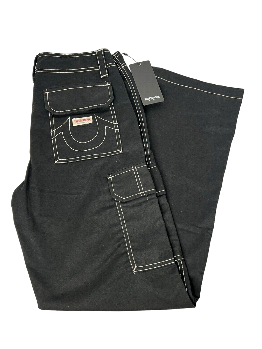 パンツ True Religion Cargo Pants True Religion Baggy Cargo Pant - Men's Pants in Jet Black