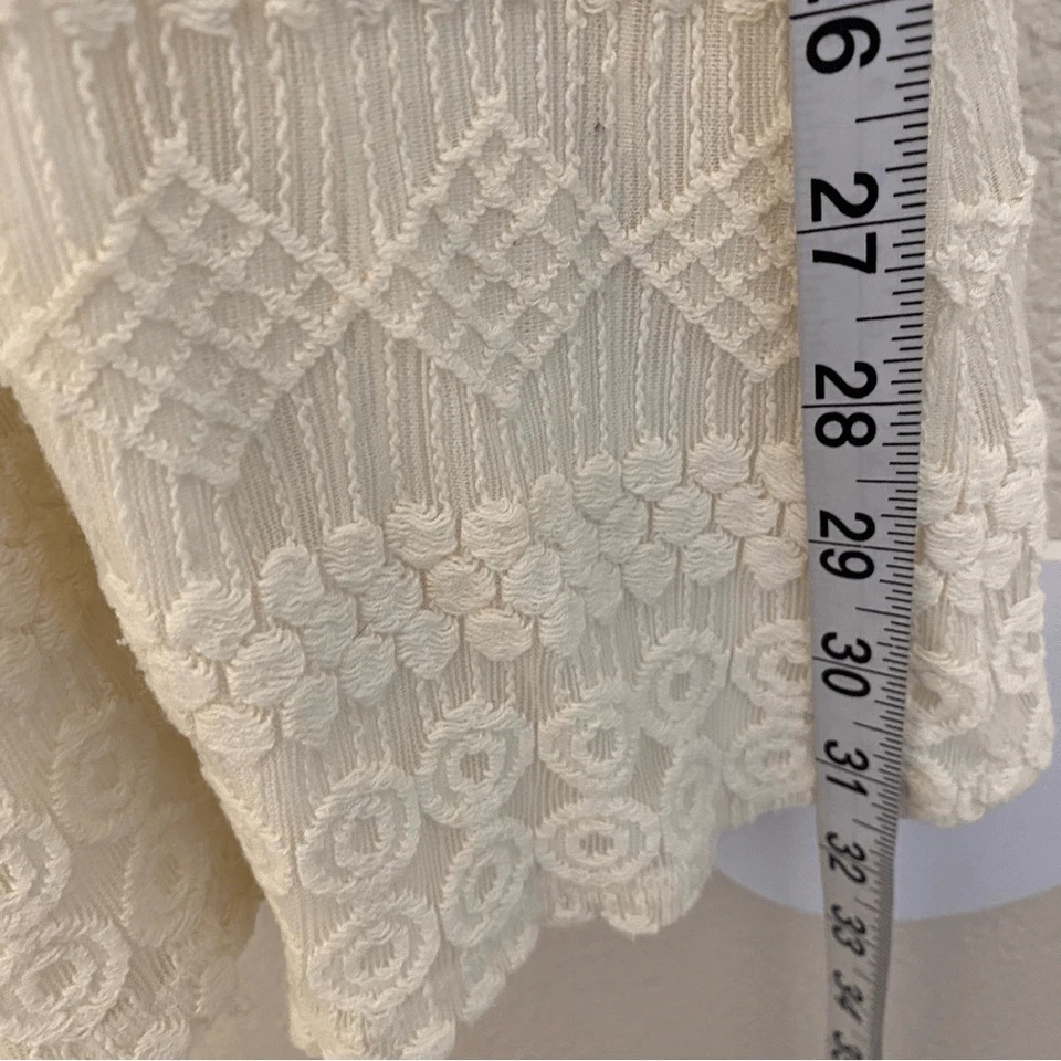 xhilaration Girl's ivory white boho Lace shift Dress  Large 10-12 - Image 4 of 4