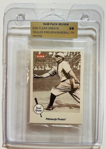 2002 FLEER GREATS DEALER PREVIEW BLISTER PACK HONUS WAGNER SHOWING RPR 10 CSTR - Picture 3 of 6