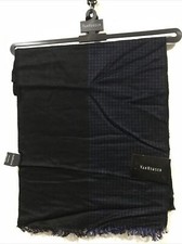 VAN HEUSEN MEN'S BLACK /BLUE SCARF - OS - NWT 7-FD27-4 