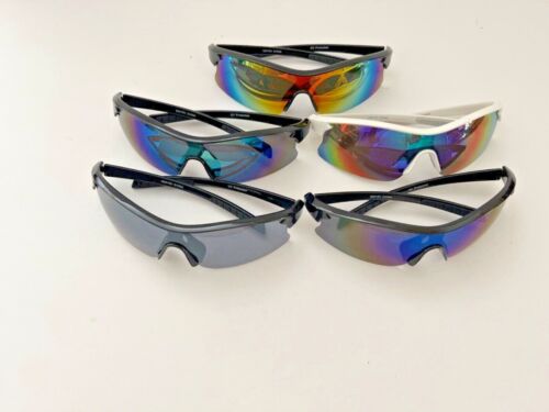 Sport Wrap Around Sunglasses UV400 Driving Cycling Running Golfing Brand New - Picture 1 of 14