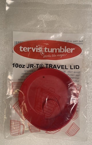 Tervis Tumbler 10oz Travel Lid with Slider in Red (New)