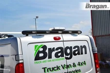 Rear Roof Bar+Beacon+LED To Fit Citroen Berlingo 2016-2019 Stainless Steel BLACK