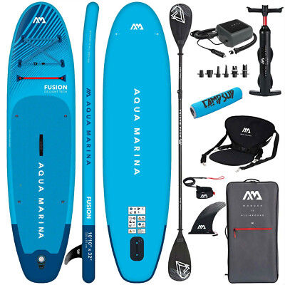 AQUA MARINA FUSION 330 CM BLUE SUP Board aufblasbar Surfboard + SUPER COMBO 2025