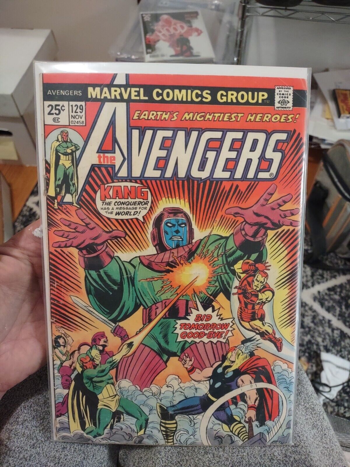 Avengers 129  Kang Appearance 1974 VG
