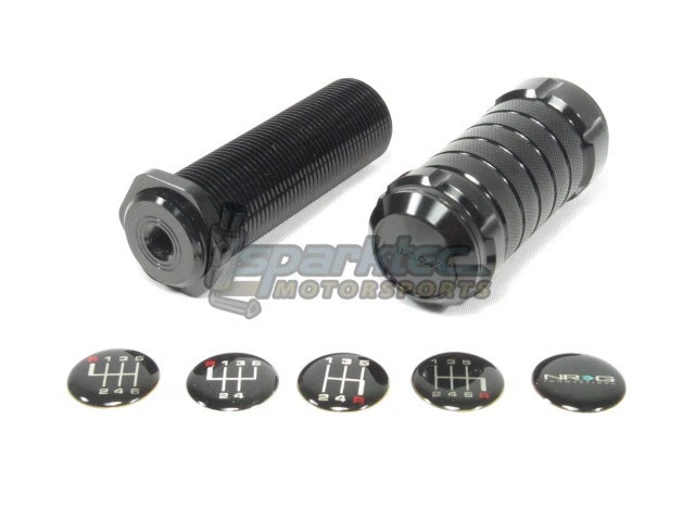 Perilla de cambio ajustable estilo "Stealth" negra NRG M10x1,25 mm para Nissan Mazda Kia Foto 4 de 4