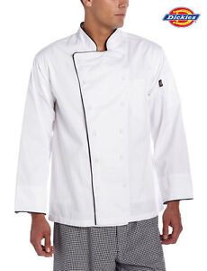 Dickies Chef Executive Long Sleeve Chef Coat/Jacket Cloth Covered Buttons DC101 