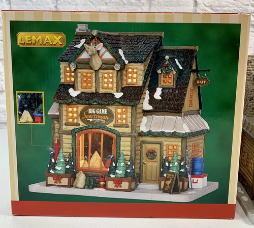 2015 Lemax Big Game Sportsman Christmas Village House #55929 Box Lighted - Picture 2 of 8