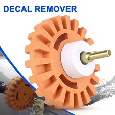 Car Decal Remover Rubber Eraser Wheel Tool for Drill Adhesive Pinstripe Sticker