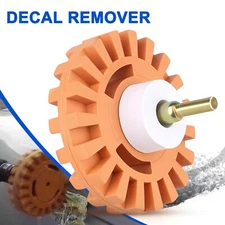 Car Decal Remover Rubber Eraser Wheel Tool for Drill Adhesive Pinstripe Sticker