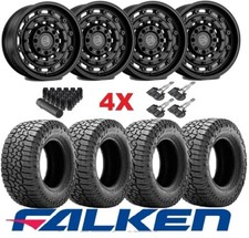 ARSENAL SAND BLACK WHEELS RIMS TIRES FALKEN 225 65 17 FIT TOYOTA RAV4 HIGHLANDER