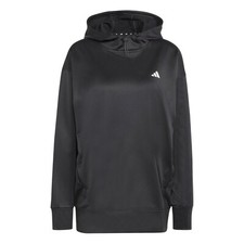 Adidas Hoodie Aeroready Fleece Sweatshirt Women's M Black NEW NWT MSRP 60