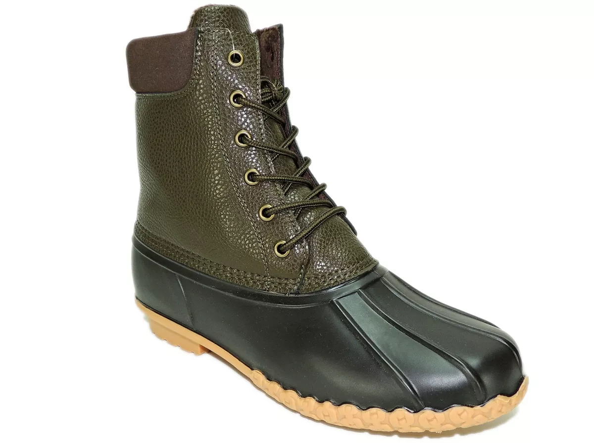 Weatherproof Vintage Men s Adam Duck Boots Olive Brown Size 9 M eBay