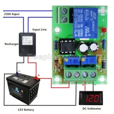 12V Smart Charger Power Control Board Storage Battery Charging Controller Module