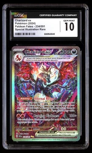 CGC 10 Charizard EX 234/091 Pok�mon Paldean Fates 2024 English