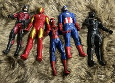 Spider Man Ant Man Action Figure 5.5” Lot 5  Ironman Captain America Black P