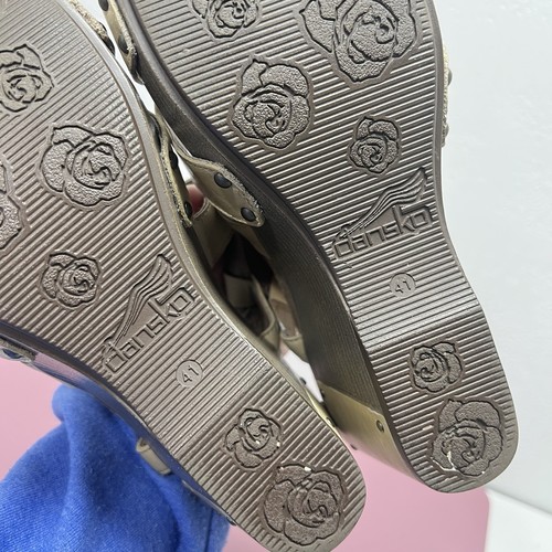 Dansko Beige Antique Frida Wedge Sandals Heel Strappy EU 41 Women’s Size 10.5-11 - Picture 8 of 10