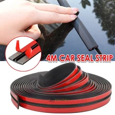 4M Rubber Seal Windshield Strip Rubber Car Weather T Shape Sealing Dustproof