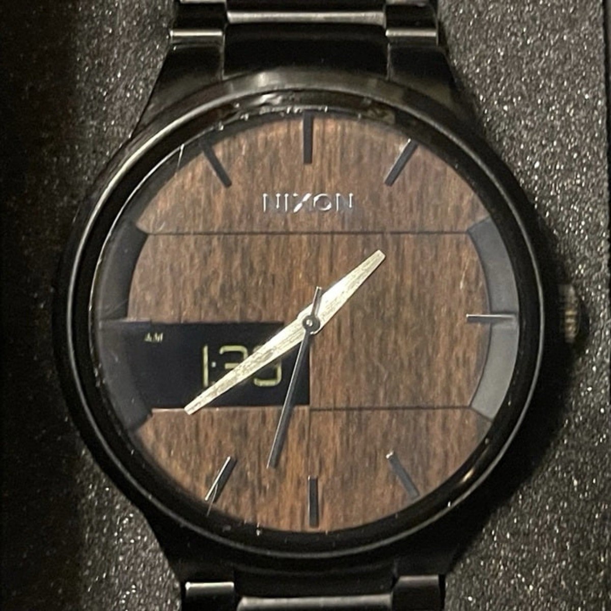 Nixon The Spencer Trade the Gnar Wood Grain Men's Analog Digital