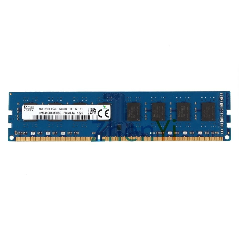 SKHynix 8GB DDR3L 1600MHz PC3L-12800U 1.35V 240Pin DIMM Desktop PC Memory RAM BT - Image 2 of 4