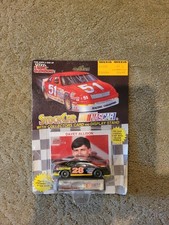 Davey Allison Havoline 28 NASCAR matchbox with Collector's Card and Stand - New