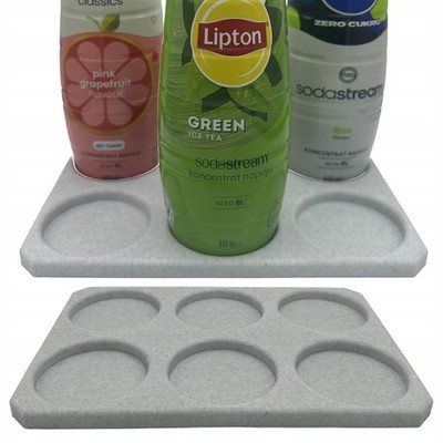 Sirup-Ständer für SodaStream 6 Sirupflaschen Organizer Marmor-Optik Halter