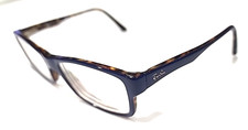 Ray Ban RB5245 5219 Large Sz Blue Tortoise Rectangle Eyeglasses 52-17 140