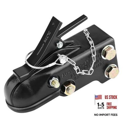 2-5/16'' Heavy Duty Channel-Mount Adjustable Trailer Coupler, Capacity