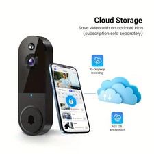 2K Wireless Smart Doorbell, WiFi Camera, Night Vision Function, Doorbell