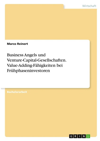 Marco Reinert | Business Angels Und Venture-Capital-Gesellschaften....-image