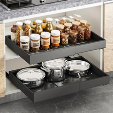 1 Pack Pull Out Cabinet Organizer, Expandable Width 12.2"-20.4" x 16.5'' De...