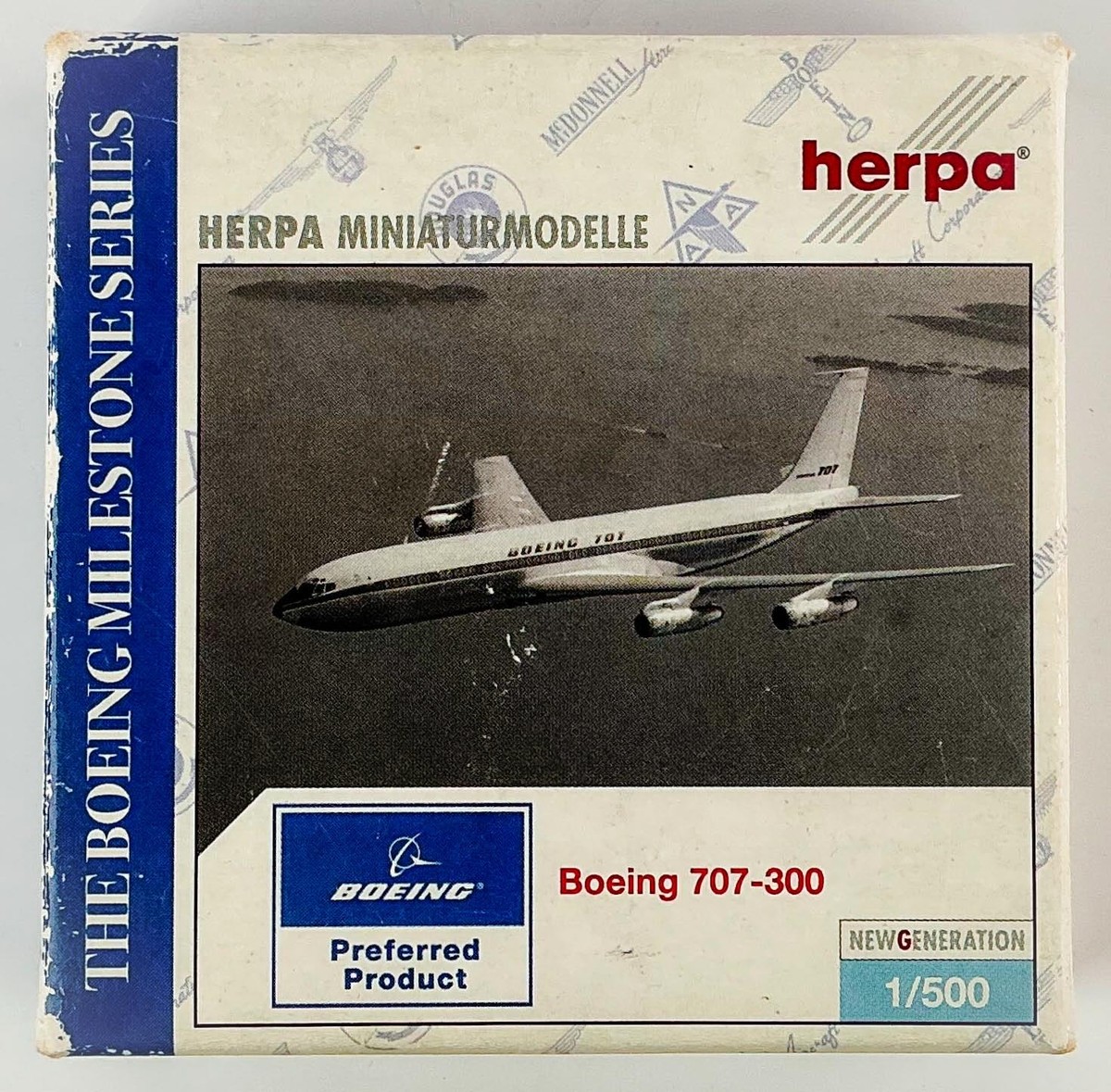 Herpa Wings 510622 Boeing Fleet Boeing 707-300 1/500 Scale