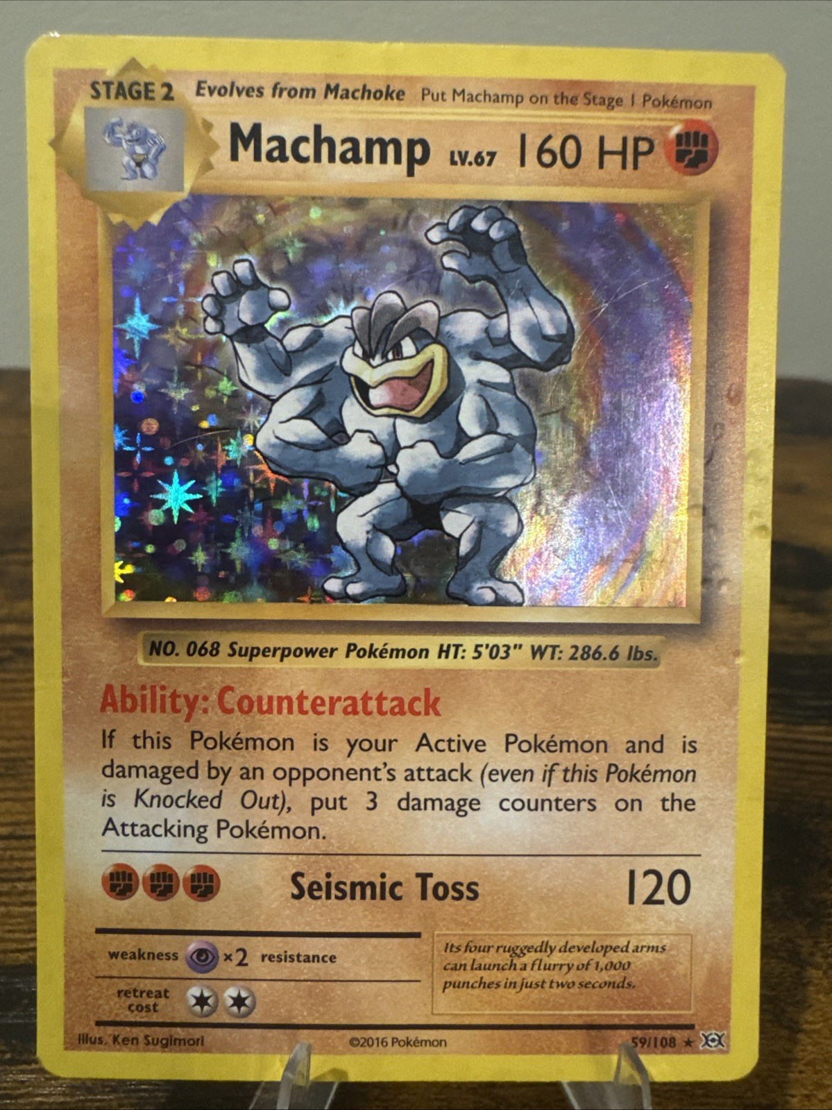 Machamp 59/108 Evolutions Holo