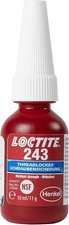 Loctite 243 Medium-Strength Threadlocker Adhesive for Metal Screws 10ml