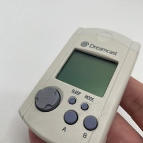 Official OEM Sega Dreamcast Visual Memory Unit VMU White W/ Lid