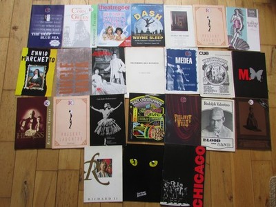 24 Large Mixed Theatre Opera & Ballet Programmes etc