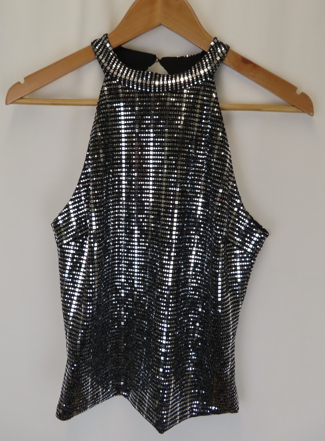Zara Basic Silver Black Sparkle Glitter Embellish… - image 9