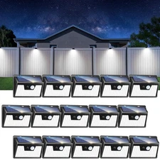 Solar Outdoor Lights [15 Pack/140LED], Motion Sensor Outdoor Light Ultra-Brig...