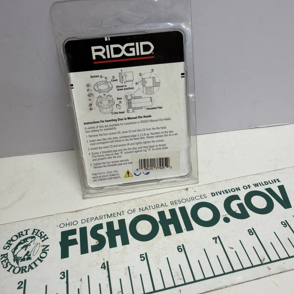 RIDGID 37925 STAINLESS STEEL 1" NPT PIPE DIES - Image 3 of 3