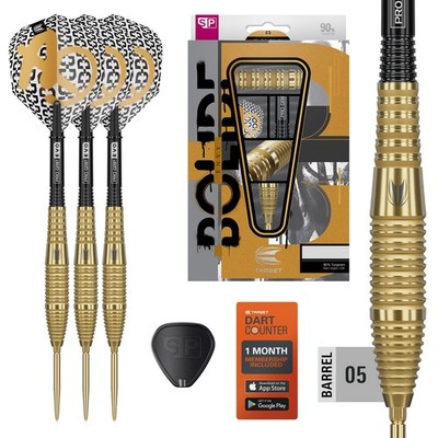 Target Darts Set Bolide Envy 90% Tungsten SP Swiss Point Steel Tip Barrel 05